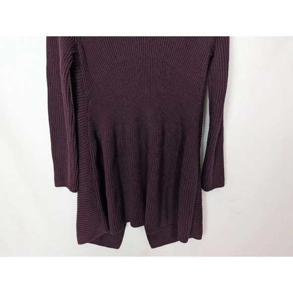 Cabi sz L 3350 Regal Cardigan Mulberry Wine Gold Tone Buttons Long Line Duster - Picture 10 of 13